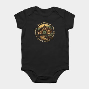 In a hole in the ground there lived a hobbit. Baby Bodysuit